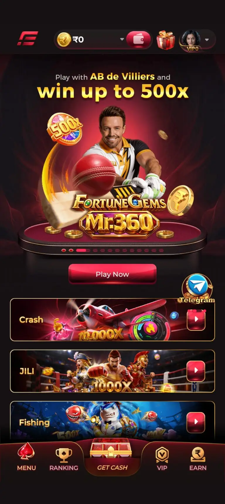 IE777 Game interface