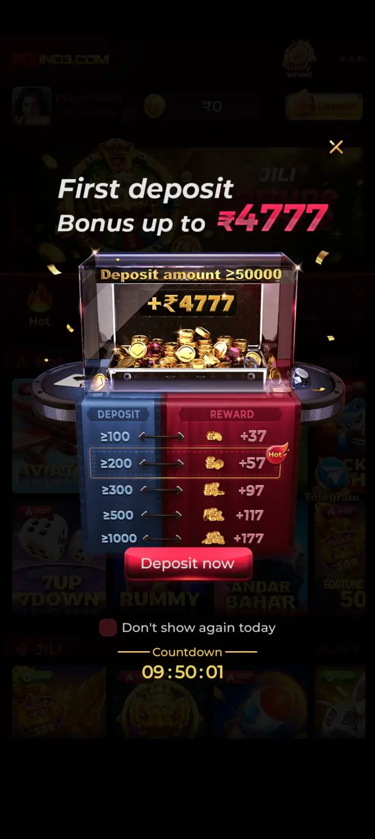 IND3 Game interface