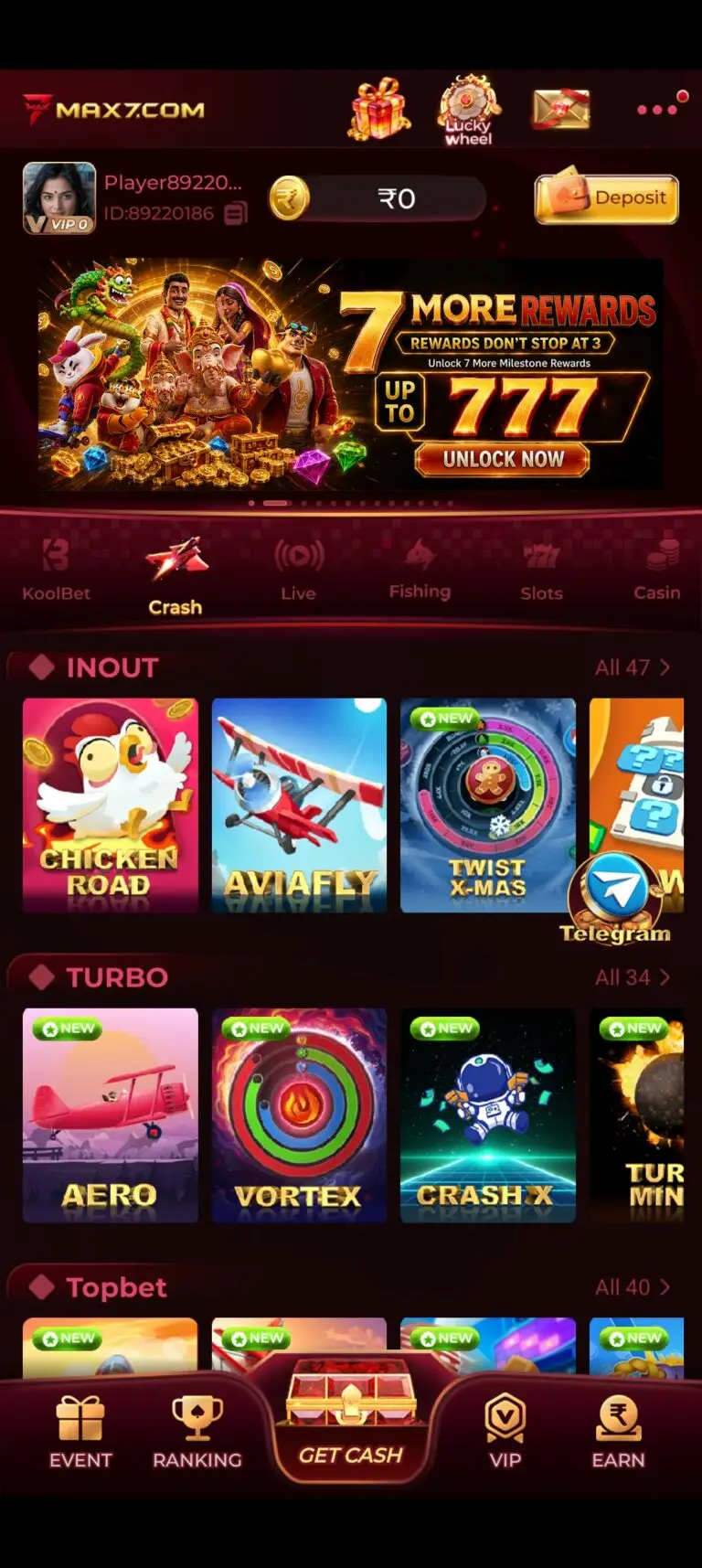 MAX7 Game interface