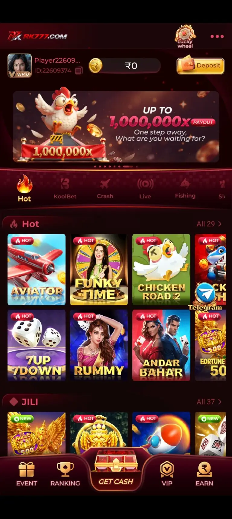 RK777 Game interface